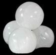 2" Polished "Selenite" (Satin Spar) Spheres - Photo 2